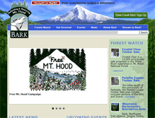 Tablet Screenshot of bark-out.org